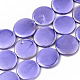 Brins de perles de coquille d'eau douce naturelles peintes par pulvérisation SHEL-S276-67B-01-1