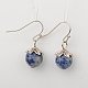 Conjuntos de joyas de jaspe con manchas azules naturales SJEW-JS00696-03-3
