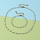 Evil Eye 304 Stainless Steel Enamel Link Chains Bracelets & Necklaces Jewelry Sets SJEW-JS01152-9