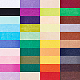 BENECREAT 40 Pack Assorted Color Back Self-Adhesive Felt Fabri Sheets DIY-BC0010-16-3