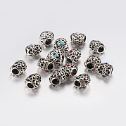 Тибетский сплав rhinestone европейский бисер PALLOY-F200-06