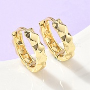 Фактурные серьги-кольца из латуни EJEW-Z102-40G