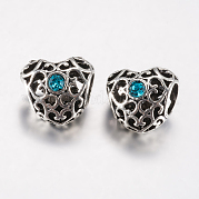 Тибетский сплав rhinestone европейский бисер PALLOY-F200-06C