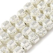 Гальванические бусины из натуральной лавы G-L606-B02-01F