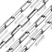 304 Stainless Steel Rectangle Link Chains CHS-T003-26A-P