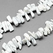 Естественно Howlite камень шарик нити G-R191-08