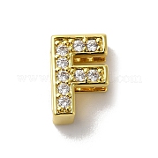 Латунные микро проложить кубического циркония бусы KK-H487-25G-06