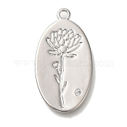 Латунные микро проложить кубического циркония подвески KK-U038-05P-03