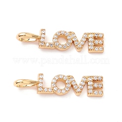 Pendentifs en laiton zircon cubique transparent&nbsp;ZIRC-Z019-35G-NR