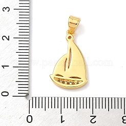 Pendentifs d'émail en laiton &nbsp;KK-H534-05G-01