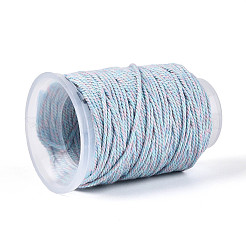 22 m di cordino in cotone macramè bicolore&nbsp;OCOR-T017-07F