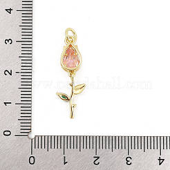 Ottone micro spianare pendenti zirconi&nbsp;KK-P300-09A-G