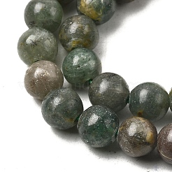 Perles d'apatite verts naturels brins&nbsp;G-K350-C04-6mm