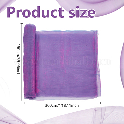 Tissu en maille de polyester dégradé pour le bricolage&nbsp;DIY-WH0888-01B