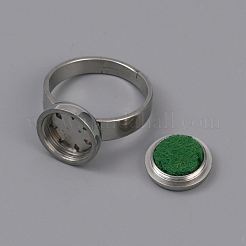 Anello da dito in acciaio inossidabile&nbsp;RJEW-WH0005-06P-01