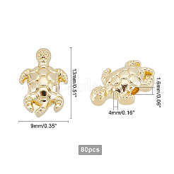 80 pz perline in lega di placcatura a cremagliera&nbsp;FIND-PH0002-73-RS