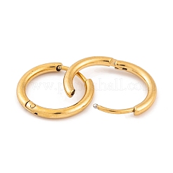 Ionenbeschichtung (IP) runder Ring 304 Edelstahl Creolen für Frauen&nbsp;EJEW-G388-02C-G