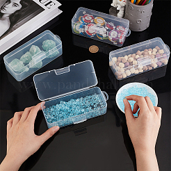 Aufbewahrungsboxen aus transparentem Kunststoff&nbsp;CON-WH0094-35B