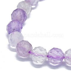 Fili di ametista naturale e cristallo di quarzo e perline di cristallo giallo&nbsp;G-G927-04