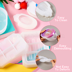 4 Stück 4 Stile DIY Seifenkisten-Silikonformen&nbsp;DIY-CW0001-27