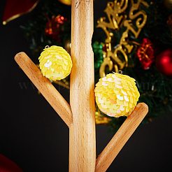 28pcs 14 Arten funkelnde Paillette-Kunststoff-Anhängerdekorationen&nbsp;FIND-SZ0001-63