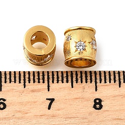 925 micro pavè di perline in argento sterling con zirconi trasparenti&nbsp;STER-F061-04B-G