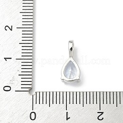 Pendentifs en laiton avec pierre de naissance&nbsp;KK-D372-02G-04