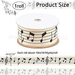 Rubans imprimés en coton 10m&nbsp;DIY-WH0580-02C