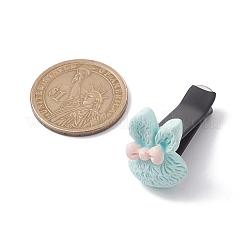 Lapin avec clips de ventilation de voiture en résine bowknot&nbsp;JEWB-BR00147-02