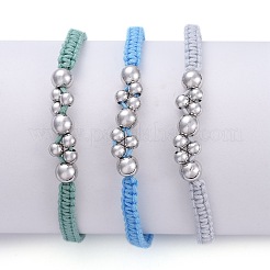 Set di braccialetti di perline intrecciati con filo di nylon regolabile&nbsp;BJEW-JB05289