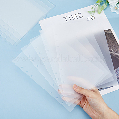 A5-Notizbuch-Trennblätter aus mattiertem Kunststoff mit Scheibeneinband&nbsp;KY-WH0046-90A