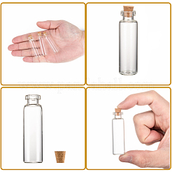 Glas Glasflasche für Perlen Container&nbsp;CON-E008-60x16mm