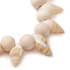 Bracelets extensibles en spirale naturelle&nbsp;BJEW-JB10356
