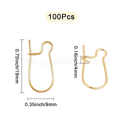 100 Stück Messing-Ohrring-Zubehörse&nbsp;KK-CN0001-38