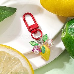 Obst-Anhänger aus Kunstharz und Acryl&nbsp;HJEW-JM02987