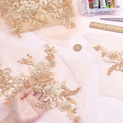 Blumen-Polyester-Stickerei zum Aufnähen von Applikationen&nbsp;PATC-WH0020-33A
