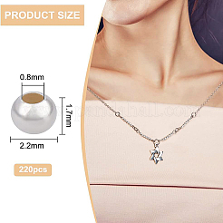 220 pz 925 perline in argento sterling&nbsp;STER-BC0001-60