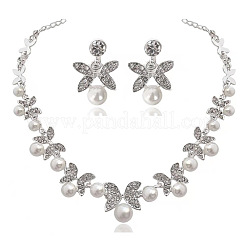 Legierung strass ohrringe & halsketten sets&nbsp;FS-WG653B5-05