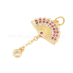 Ottone micro spianare pendenti zirconi&nbsp;KK-D258-09G-03