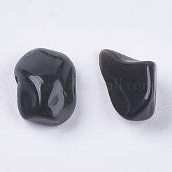 Natürliche schwarze Stein-Chip-Perlen&nbsp;G-K251-01