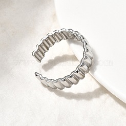 Offene Manschettenringe aus Edelstahl 304&nbsp;RJEW-H261-04P