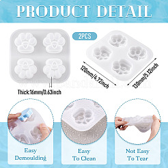 DIY-Fondant-Silikonformen mit Katzenpfotenabdrücken&nbsp;DIY-TAC0015-32B