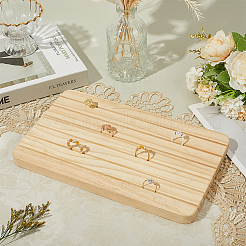 Espositore per orecchini in legno rettangolare&nbsp;ODIS-WH20008-07A