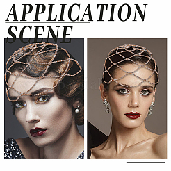 1 bonnet en maille strass&nbsp;AJEW-HY0002-55G