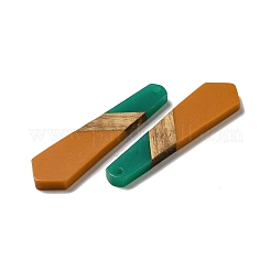 Anhänger aus opakem Harz und Walnussholz&nbsp;RESI-D060-B-03