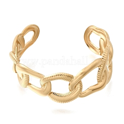 Bracciali rigidi a maglie intrecciate in acciaio inossidabile 304 stile boho&nbsp;SA-CBA1E89-01D-G