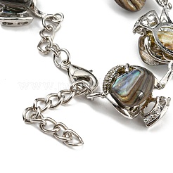 Natürliche Abalone Shell / Paua Shelllink Armbänder&nbsp;BJEW-P039-20-01