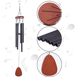 Carillon a vento in tubo di alluminio&nbsp;HJEW-WH0039-38C-03