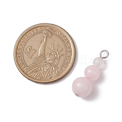 13 pz 13 stili di pendenti con perline rotonde in pietre preziose miste naturali e sintetiche&nbsp;PALLOY-JF02867