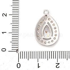 Ottone micro spianare pendenti zirconi&nbsp;KK-F895-11P